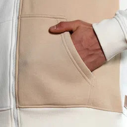 Campus Sutra Men Colourblocked Hooded Sweatshirt image 3