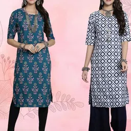 Ethnic basket Women Multicoloured Kurtas-picture-32