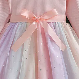 INCLUD Girls Star Print Fit & Flare Dress image 4