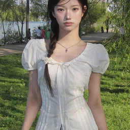 StyleCast Women Scoop Neck Puff Sleeve Shirt Style Top-picture-25