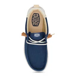 HEYDUDE Wally Craft Linen Men Woven Design Slip-On Sneakers image 5