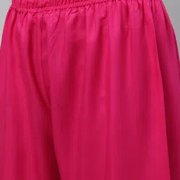 valles365 by s.c. Men Flared Pink Viscose Rayon Trousers image 5