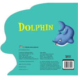 om books international Board Book Dolphin Cutout Board Book - English image 2