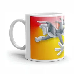 Mr UVD Black & Grey Cartoon Characters Printed Ceramic Matte Mug 350 ml-picture-26