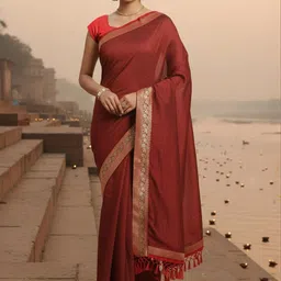 Anouk Rustic Woven Design Zari Silk Blend Saree-picture-30