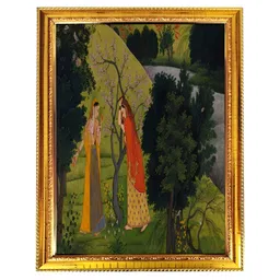 blinkart Green & Grey Lord Radha Religious Wall Art-picture-41