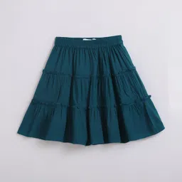 Chuppan chupai Girls Knee Length Tiered Skirt-picture-13