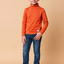 Unfab Unisex Kids Cotton High Neck Tshirts-picture-39