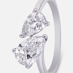 Crash.Club By CKC 18KT White Gold 1.61 Carat Diamond Studded Ring - 2.67 g image 5