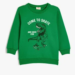 Koton Boys Graphic Printed Round Neck Cotton Pullover Sweatshirt-picture-11