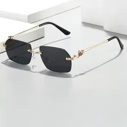 HAYDEN haiza Unisex Round Sunglasses with UV Protected Lens GOLD-TIGER-picture-27