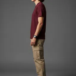 OUTLAWS Men Pack Of 2 V-Neck Bio Finish T-shirt image 4