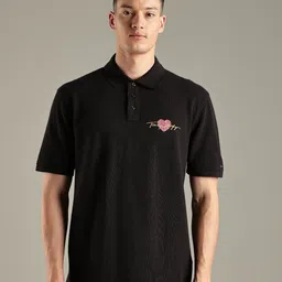 Tommy Hilfiger Men Brand Logo Printed Polo Collar Applique T-shirt-picture-26
