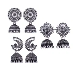 Sangria Silver-Plated Alloy Earrings-picture-34