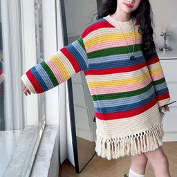 LULU & SKY Striped A-Line Dress image 4