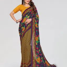 Moda Rapido Women Floral Print Saree-picture-24
