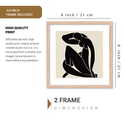 WALLLANE Set of 2 Abstract Wood Wall Art image 2