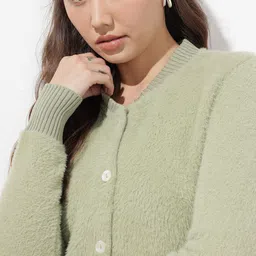 The Roadster Life Co. Fuzzy Detail Cardigan Sweater image 5