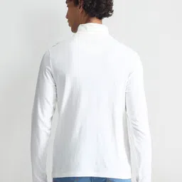 U.S. Polo Assn. Denim Co. Men Brand Logo Printed Turtle Neck Cotton Slim Fit T-shirt image 4