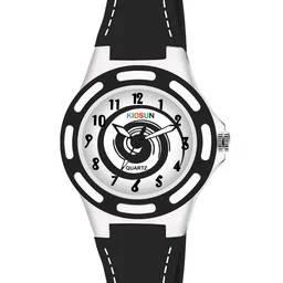 KIDSUN Kids Round Dial & Analogue Multi Function Watch 902_BLACK_BLACK image 3