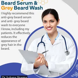 BUDDHA NATURAL Anti Grey Beard Serum With Beard Wash image 3