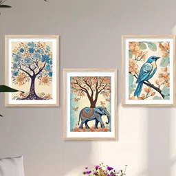 WALLLANE Birds and Animals Wood Wall Art image 2