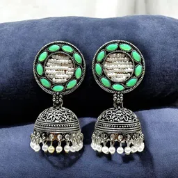 ANTICO Circular Jhumkas Earrings image 3