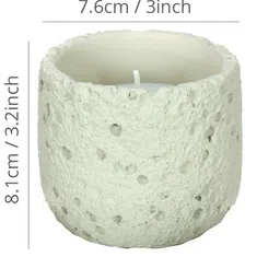 TIED RIBBONS White Wind Chime Scented 14 -16 Hours Burn Time Jar Candle image 3