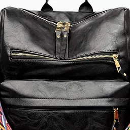 truearch Women Solid Water Resistance Backpack with Zip Closure image 4