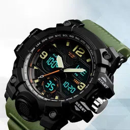Otage Men Dial & Textured Straps Analogue and Digital Watch Otg 1327 Green1 image 4