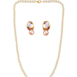 ORANGENYSHA Gold Plated & Beaded Jewellery Set image 2