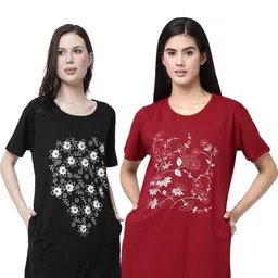 Linoges Women Floral Printed 1 T-shirt-picture-13