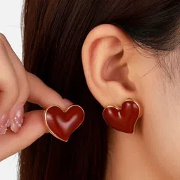 SALTY Pack of 2 Women Heart of Rouge Earrings image 5