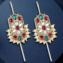 Vighnaharta Geometric Drop Earrings-picture-17