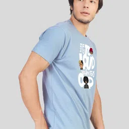 Greylongg Men Typography Printed Round Neck T-shirt image 3