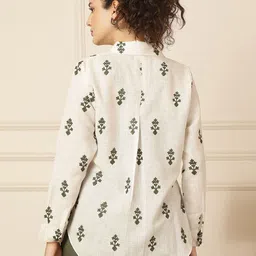 Ranng Printed Pure Cotton Top & Shirt With Trousers Co-Ords image 5