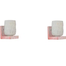 SOMIL White Glass Cylinder Printed Wall Lamps image 1