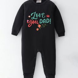 BLUSHES Infants Love You Dad Printed Pure Cotton Romper-picture-4