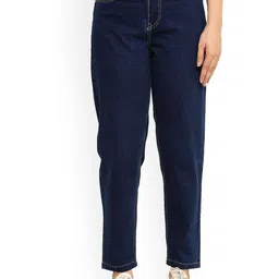 zayla Women Comfort Mom Fit High-Rise Jeans-image-55