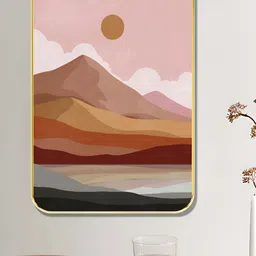 Myntra Elegant Homes Pink & White 1 Piece Wood Other Wall Paintings-image-72