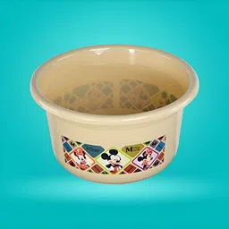 Aura Beige & Brown Set of 2 Abstract Plastic Bath Accessories Set image 3