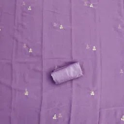 SHADOW & SAINING Floral Embroidered Sequinned Unstitched Dress Material image 4