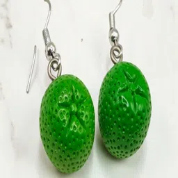 SAPRAA TRENDS Silver-Plated Plastic Contemporary Drop Earrings-picture-36