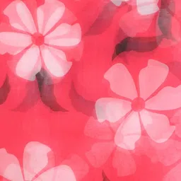 DESH BIDESH Floral Poly Chiffon Bandhani Saree image 2