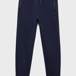 Mango Kids Boys Pure Cotton Textured Joggers-picture-8