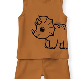 Minicult Unisex Kids Printed T-shirt with Shorts image 5