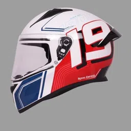 Royal Enfield Graphic Print Full Face Helmet image 3