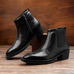 Bxxy Men Height Increasing Elevator Chelsea Boots-image-18