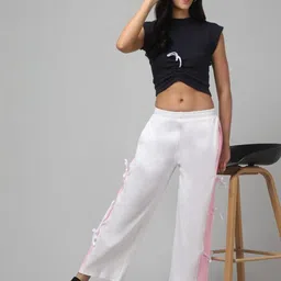Charitra Women Colorblocked Relaxed Loose Fit Mid-Rise Korean Pants-picture-33