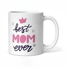 Mr UVD White & Pink Typography Printed Ceramic Glossy Mug - 350 ml image 4